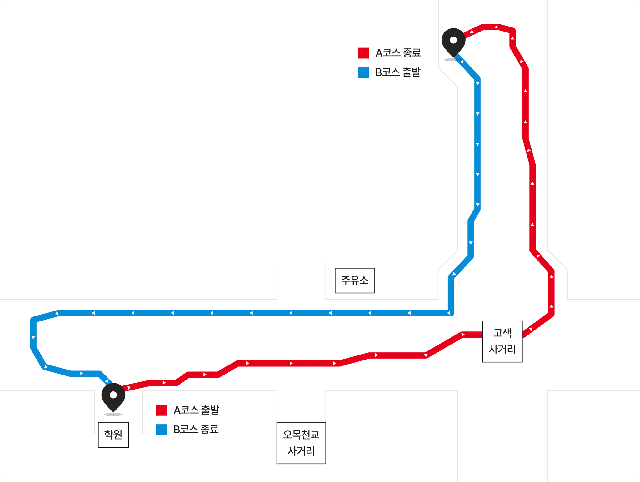뉴삼성자동차운전전문학원 A,B 코스